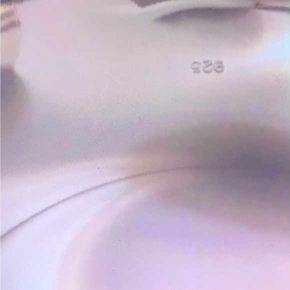 London Blue Topaz Stamped 925 Sterling Silver Cuff Bracelet - Picture 3 of 3